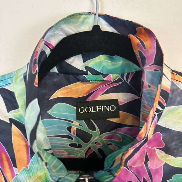 Golfino | Colorful Tropical Floral Lightweight Zip Front Jacket Size 4 - Picture 4 of 6